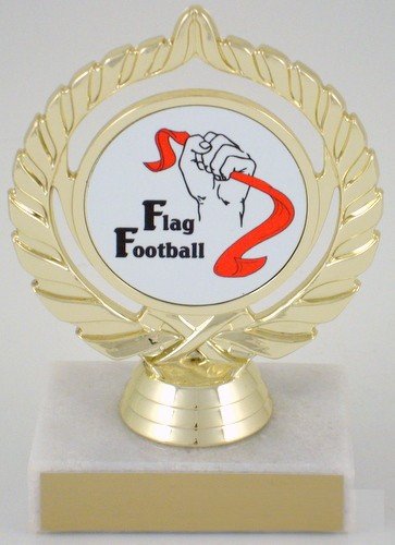 Flag Football Logo Trophy - Schoppy's Since 1921