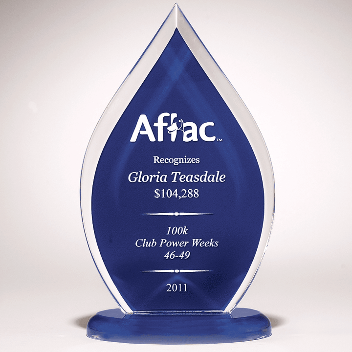 Flame Acrylic With Colored Background - Schoppy&