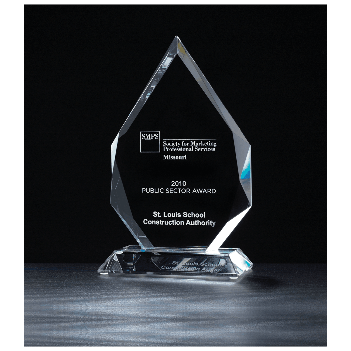 Flame Series Multi - Faceted Optical Crystal Award - Schoppy's Since 1921