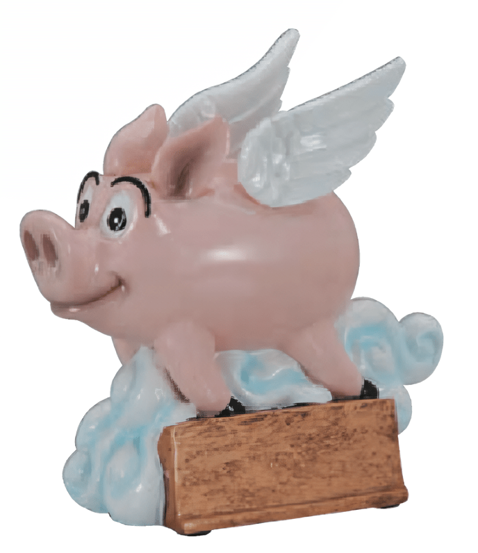 Flying Pig Resin Trophy - Schoppy's Since 1921