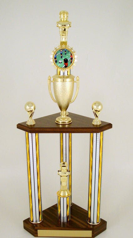 Foosball 3 Column Champion Trophy - Schoppy's Since 1921