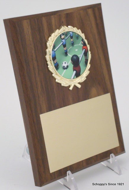 Foosball 5x7 Plaque - Schoppy's Since 1921