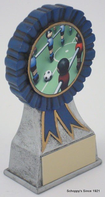 Foosball Logo on Ribbon Resin - Schoppy's Since 1921