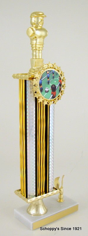 Foosball Logo Pedestal Trophy - Schoppy's Since 1921