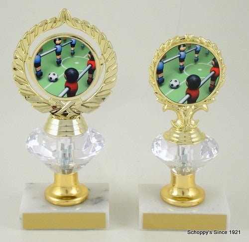 Foosball Logo Trophy - Schoppy's Since 1921