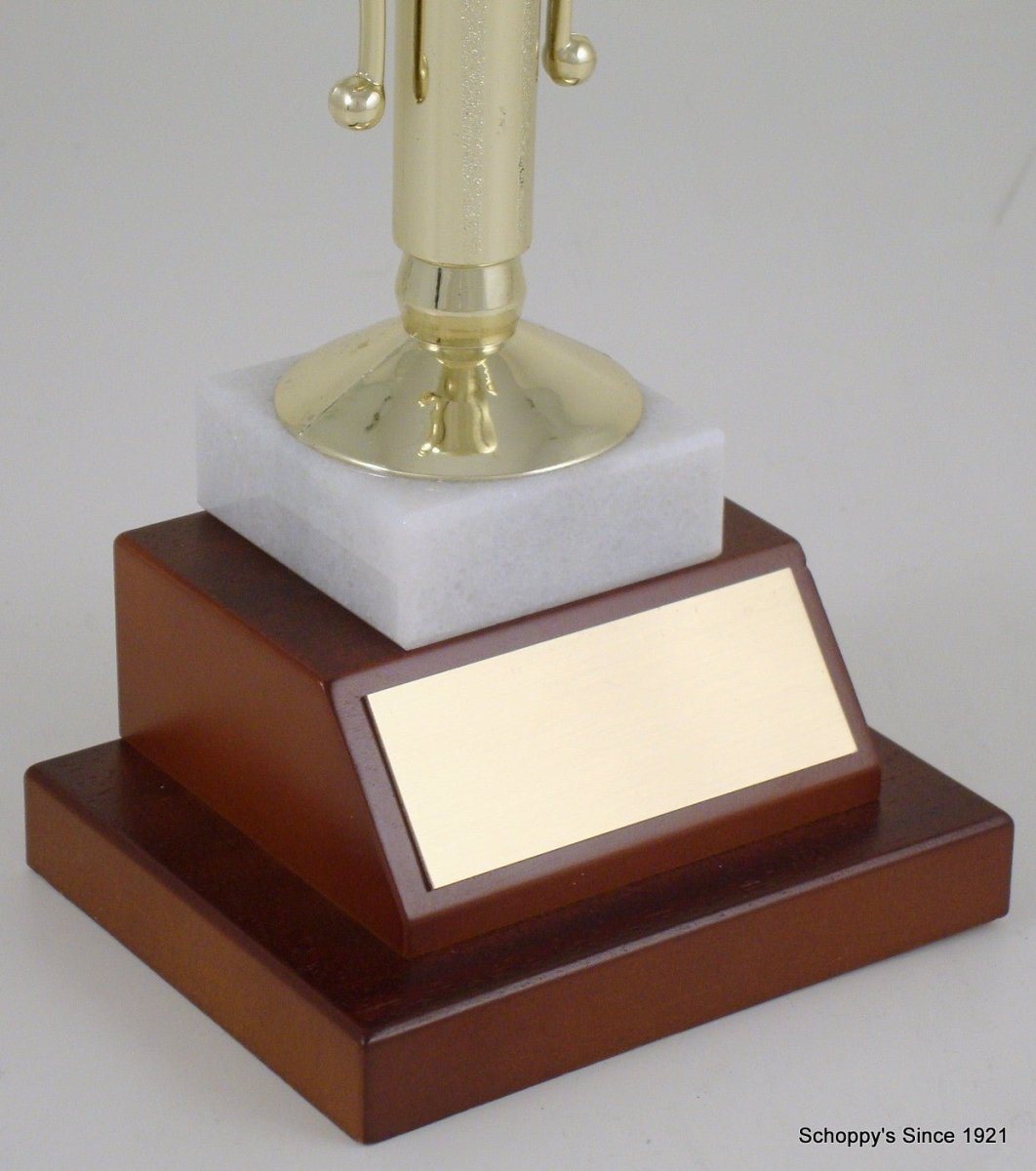 Foosball On Trumpet Cup Riser Trophy - Schoppy's Since 1921