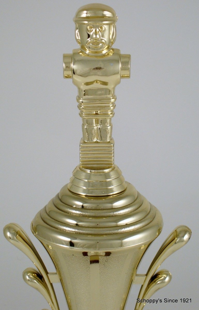 Foosball On Trumpet Cup Riser Trophy - Schoppy's Since 1921