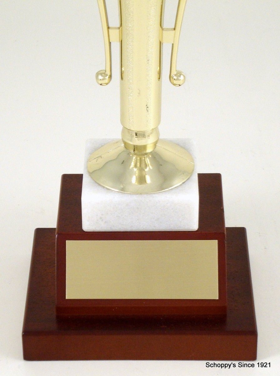 Foosball On Trumpet Cup Riser Trophy - Schoppy's Since 1921