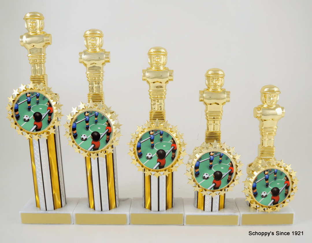 Foosball Round Column Logo Holder Trophy - Schoppy&