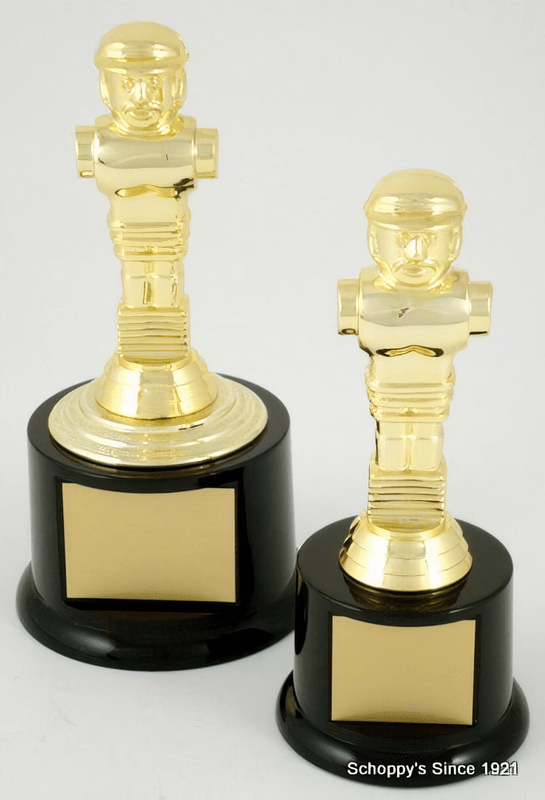 Foosball Trophy on Black Round Base - Schoppy's Since 1921