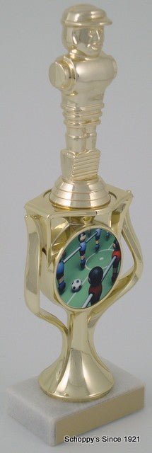 Foosball Trophy with Logo in Riser - Schoppy&