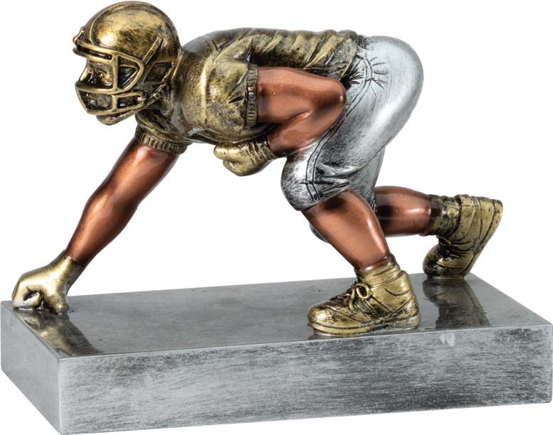 Football Lineman Resin Trophy - Schoppy's Since 1921