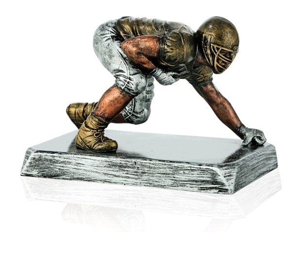 Football Lineman Resin Trophy - Schoppy's Since 1921