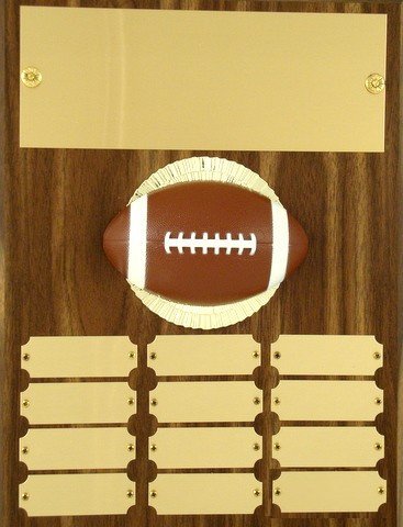 Football Perpetual Plaque - 12 plate - 9 x 12 - Schoppy's Since 1921