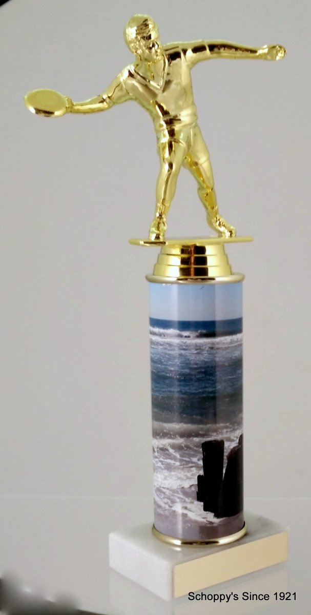 Frisbee Custom Column Trophy - Schoppy's Since 1921