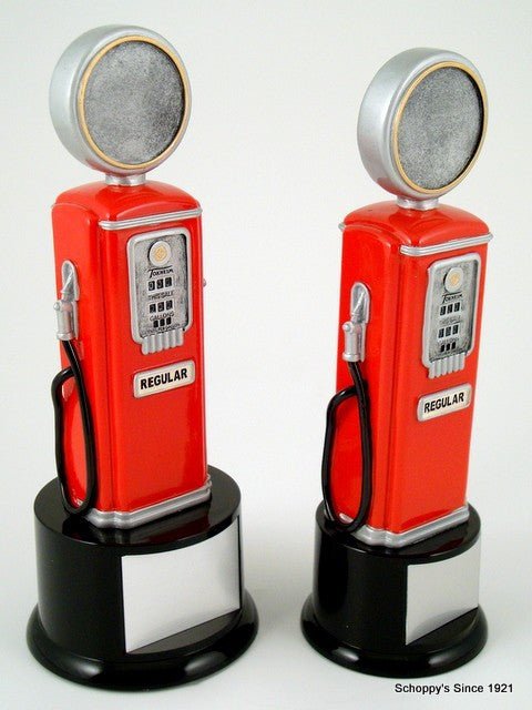 Logo Gas Pump on Small Round Base-Trophies-Schoppy's Since 1921