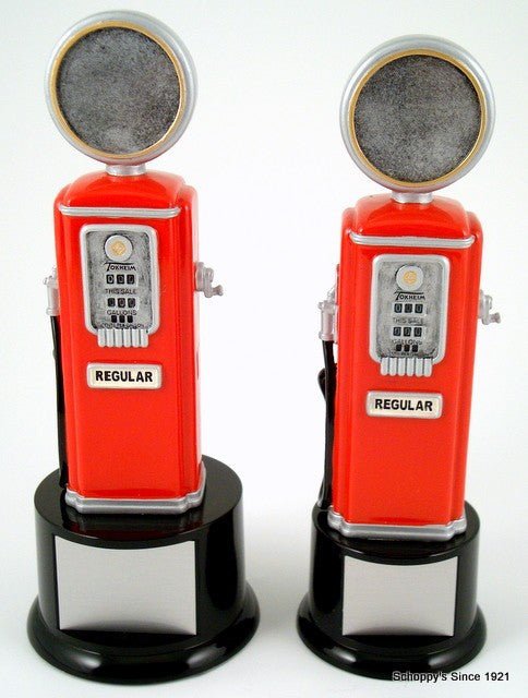 Logo Gas Pump on Small Round Base-Trophies-Schoppy's Since 1921