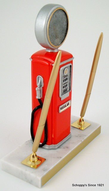 Logo Gas Pump with Double Pen-Trophies-Schoppy's Since 1921