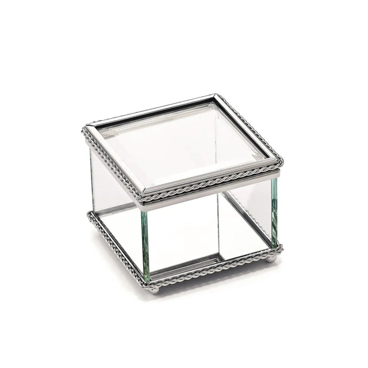 Glass Box with Hinged Top 3.25" Square - Schoppy's Since 1921