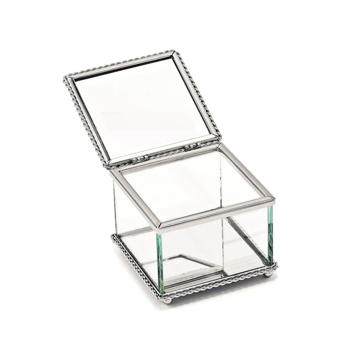 Glass Box with Hinged Top 3.25" Square - Schoppy's Since 1921