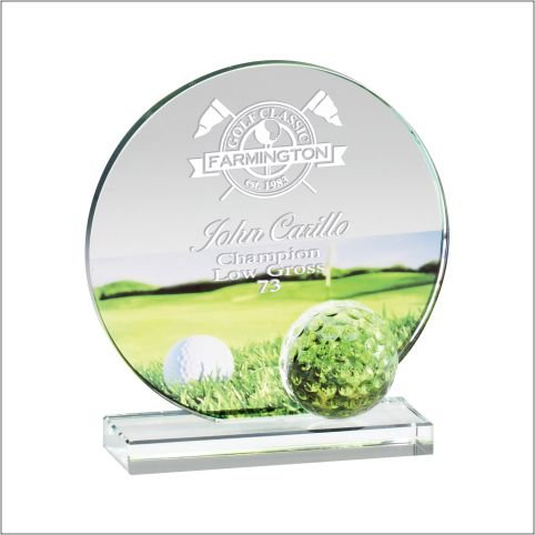 Glass Circle with Golf Ball - Schoppy's Since 1921