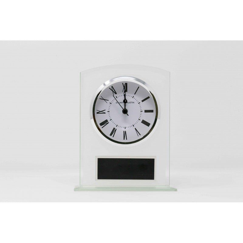 Glass Clock with Frosted Top - Schoppy's Since 1921