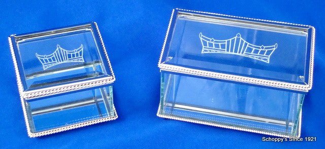 Glass Crown Logo Box - Schoppy's Since 1921