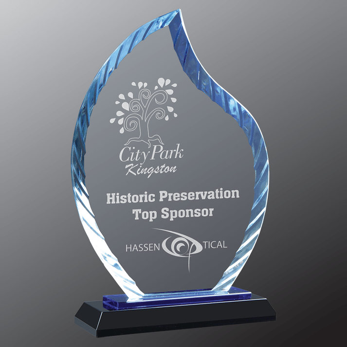 Glass Flame Accent Acrylic with Colored Base - Schoppy's Since 1921