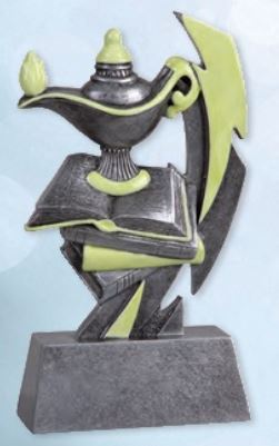 Glow In The Dark Knowledge Resin Trophy - Schoppy's Since 1921