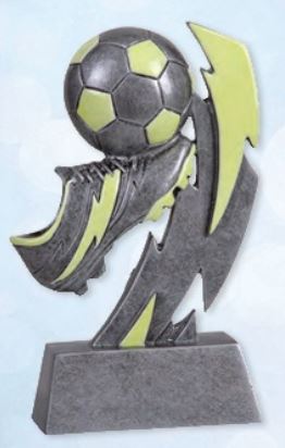 Glow In The Dark Soccer Resin Trophy - Schoppy's Since 1921