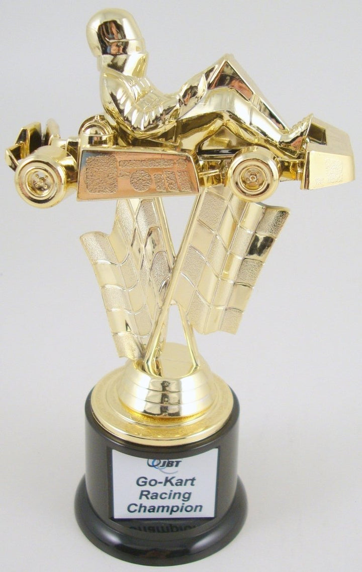 Go - Kart Trophy on Black Round Base - Schoppy's Since 1921