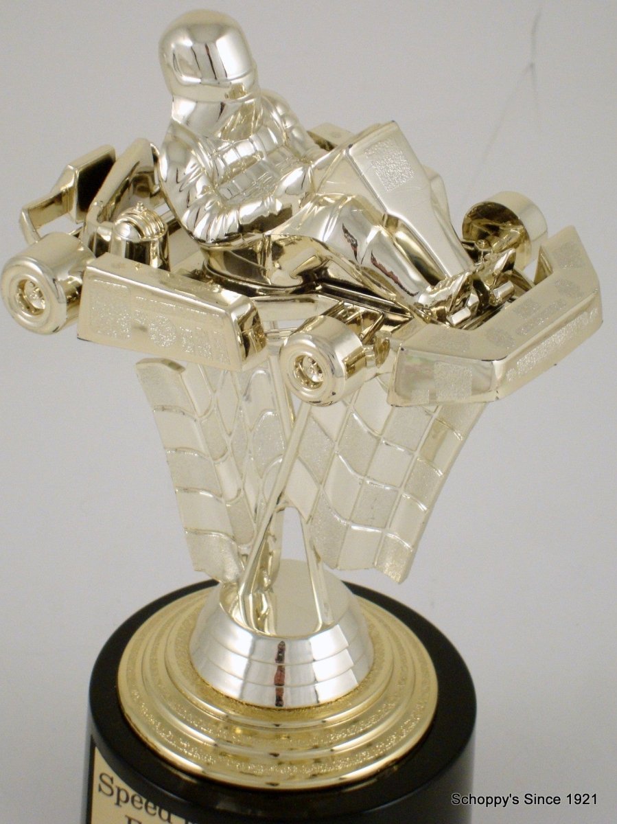 Go - Kart Trophy on Black Round Base - Schoppy's Since 1921