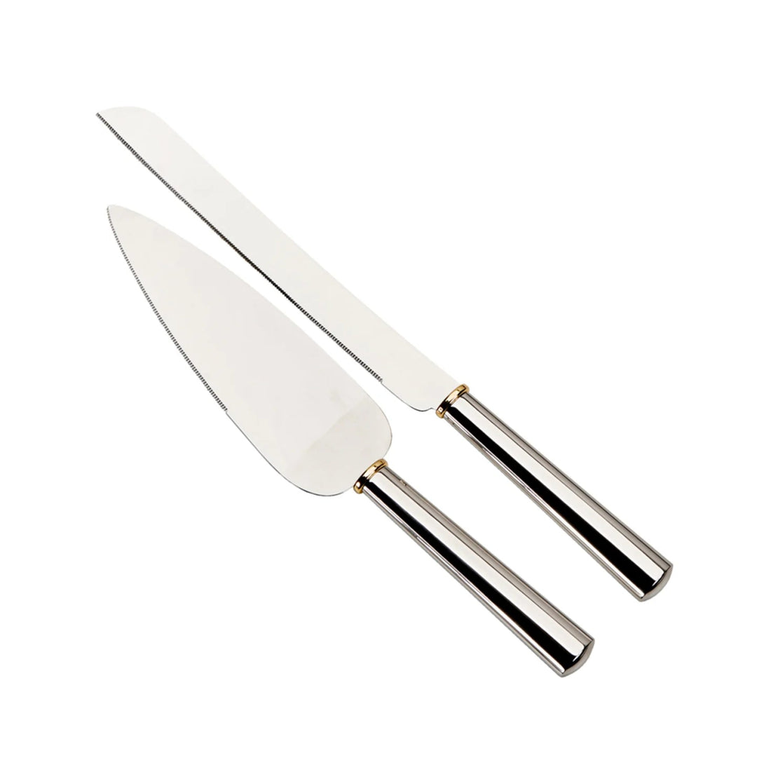 Gold Ring Cake Knife & Server Set - Schoppy's Since 1921