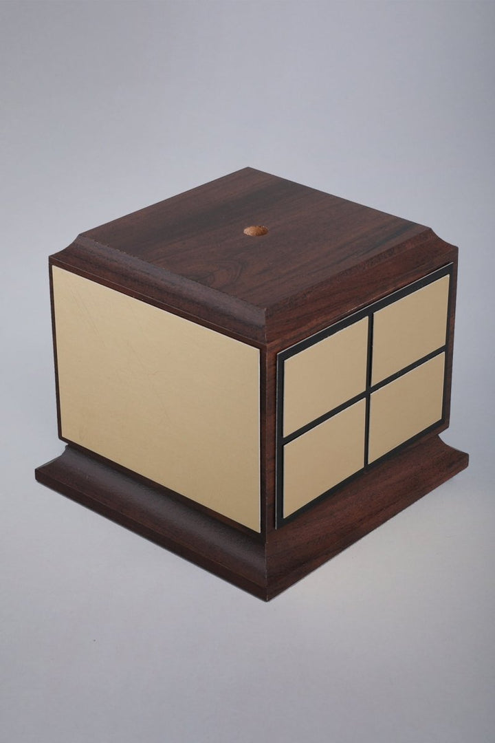 Golden Football Trophy on Small Walnut Finish Base - Schoppy's Since 1921