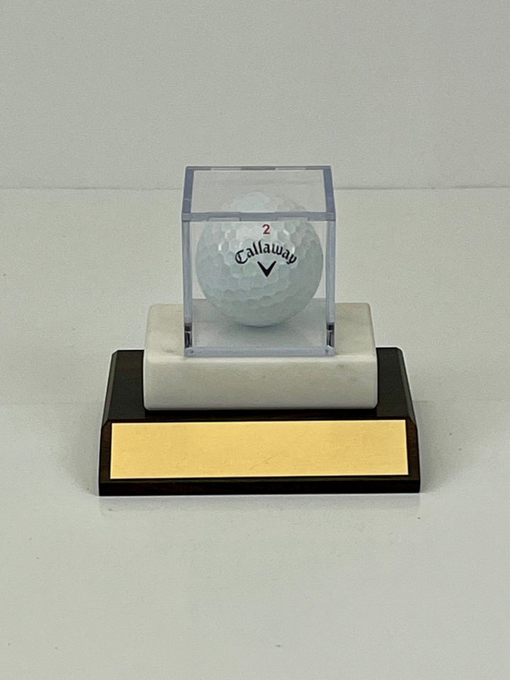 Golf Ball in Display Case Trophy - Schoppy&
