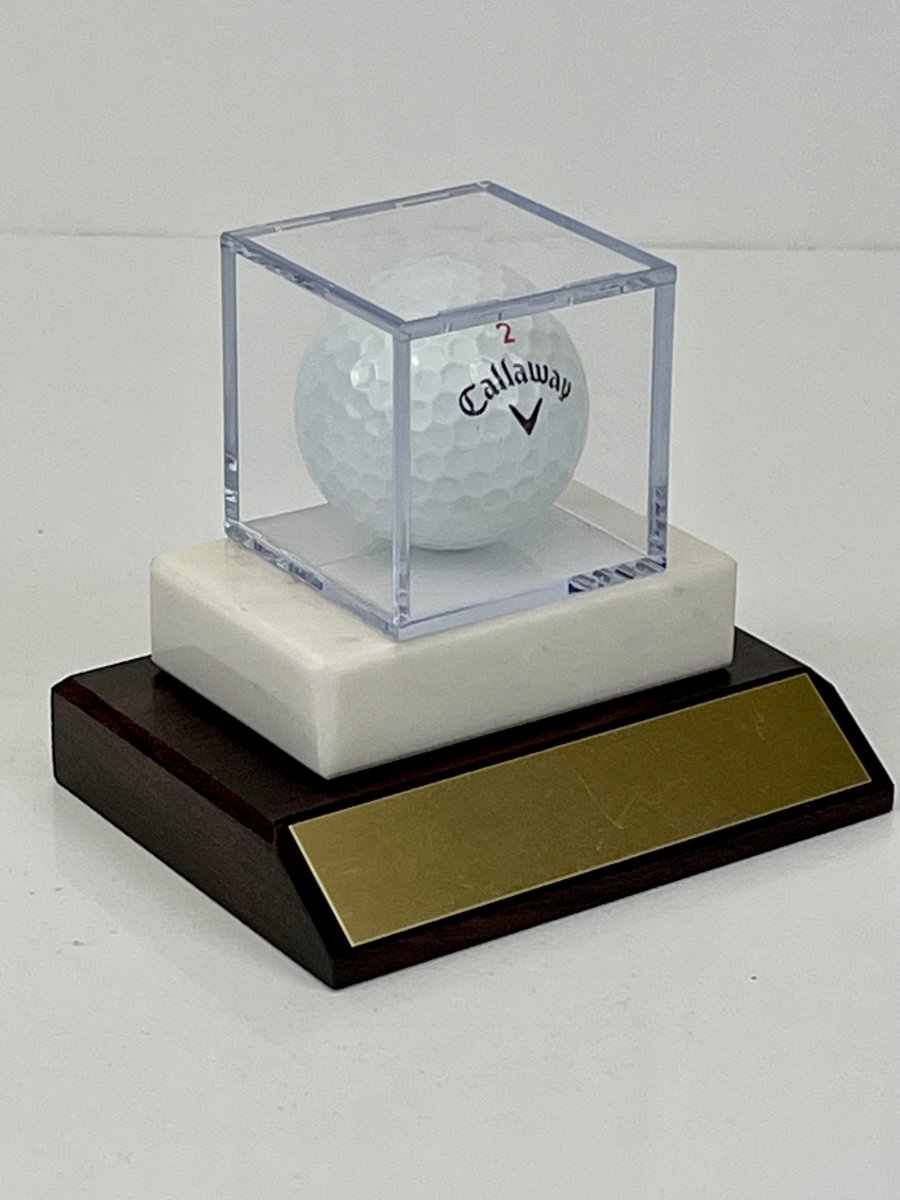 Golf Ball in Display Case Trophy - Schoppy&