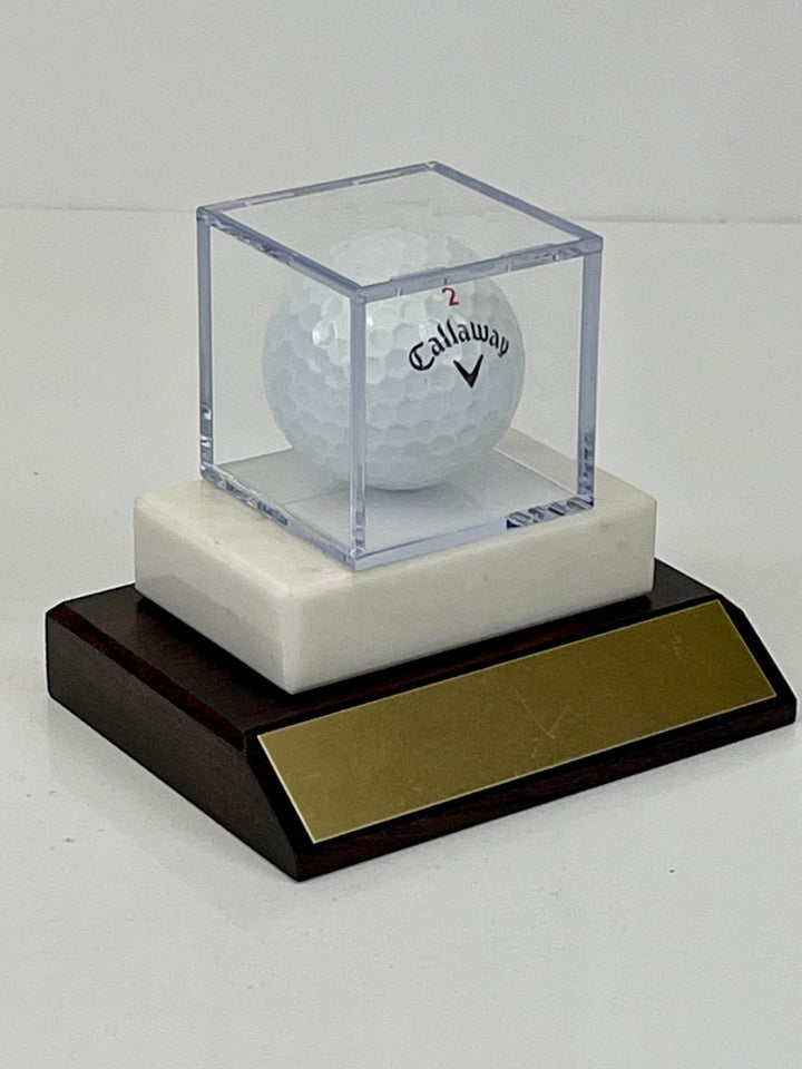 Golf Ball in Display Case Trophy - Schoppy&