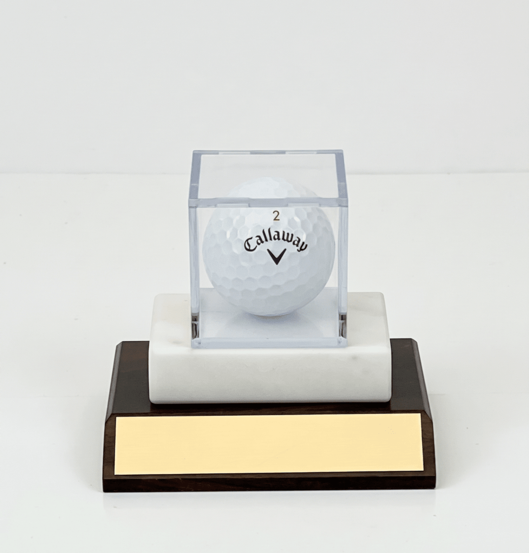 Golf Ball in Display Case Trophy - Schoppy&