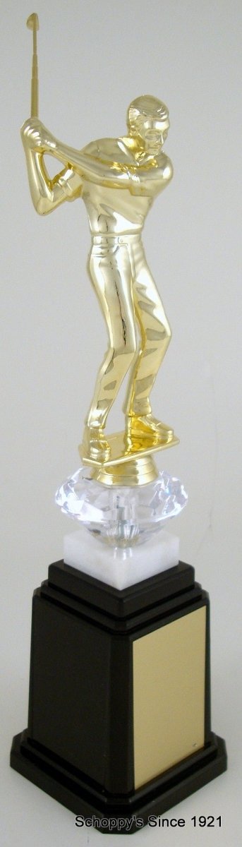 Golf Figure Tower Base Trophy - Schoppy's Since 1921