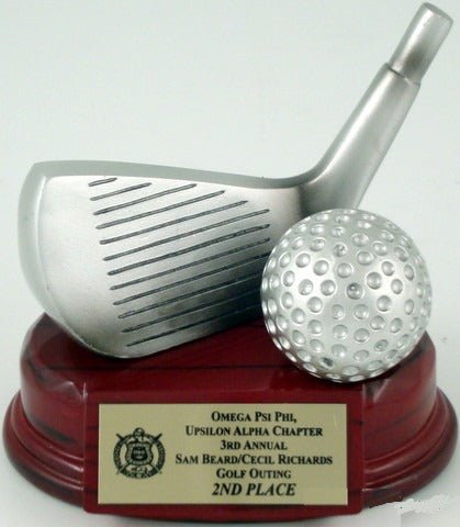 Golf Trophy Club Resin