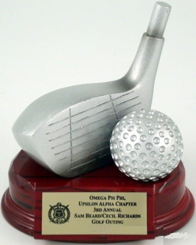 Golf Trophy Club Resin