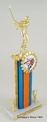 Golf Trophy with Custom Logo and Trim - Schoppy's Since 1921