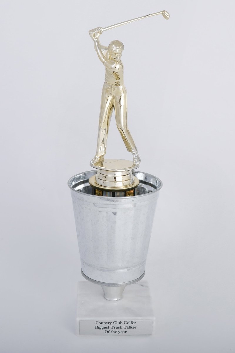 Golfer in a Trash Can Trophy - Schoppy's Since 1921