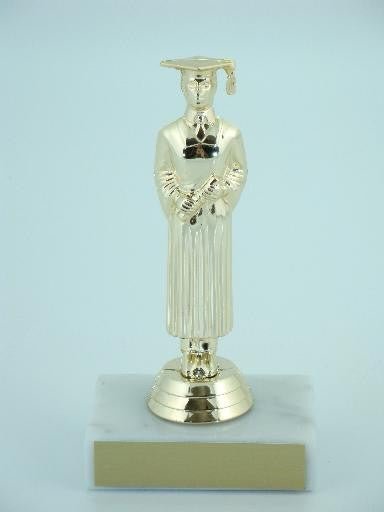 Graduate Trophy Male on Marble Base-Trophies-Schoppy's Since 1921