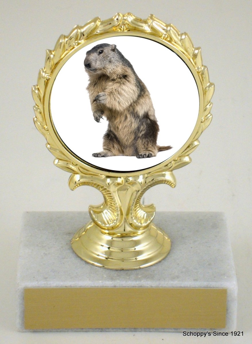 Groundhog Logo Trophy - Schoppy's Since 1921