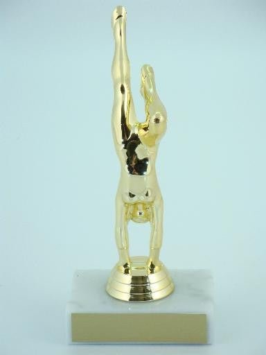 Gymnast Trophy Female on Marble Base-Trophies-Schoppy's Since 1921