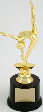 Gymnastics Trophy on Black Round Base - Schoppy's Since 1921