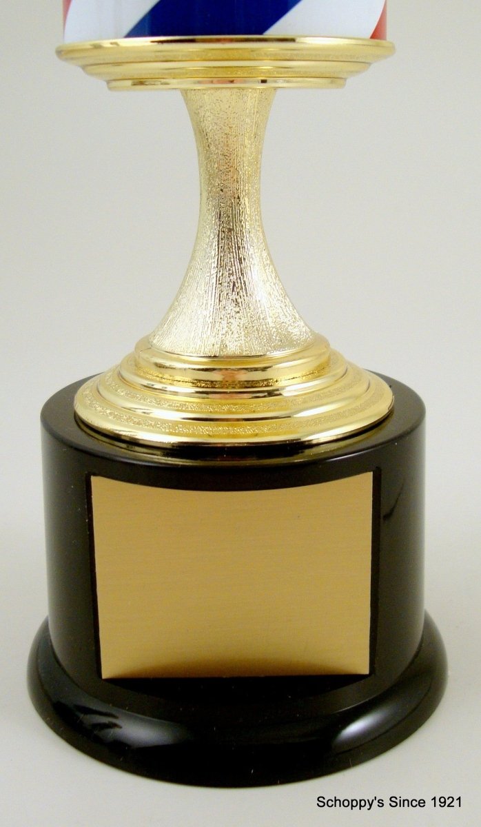 Hair Salon Trophy On Black Round Base - Schoppy's Since 1921