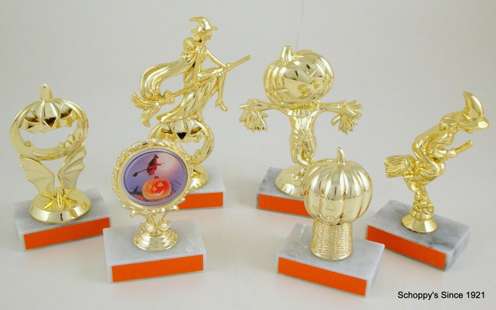 Halloween Trophy With Logo on Black Round Base - Schoppy's Since 1921