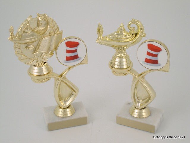 Academic Trophy With Hat Logo in Offset-Trophy-Schoppy's Since 1921